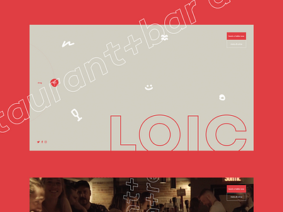 LOIC clean concept creative design desktop fullscreen illustration minimal photo typography ui ux web website