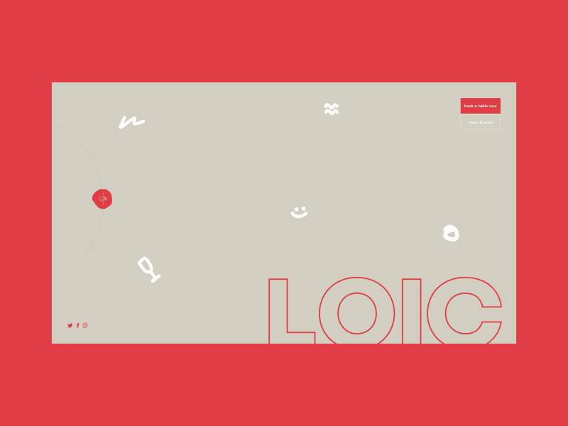 LOIC | Splash Animation animation clean concept creative design desktop fullscreen minimal motion photo typography ui ux web