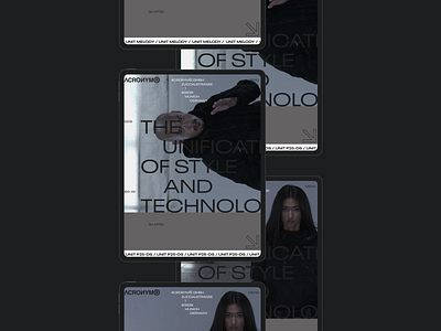 ACRNM | Ipad clean concept creative design ecommerce minimal mobile photo typography ui ux web webdesign