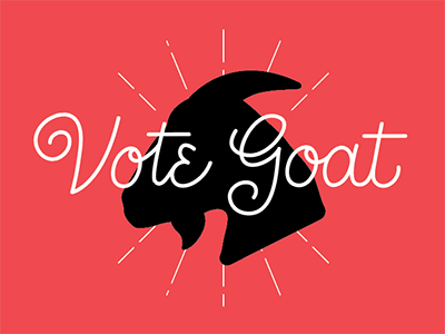 Vote Goat goat illustration lettering minneapolis tshirt vote