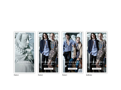 Burberry September Collection - Digital Advertising banners digital advertising html html5 layout storyboarding storyboards