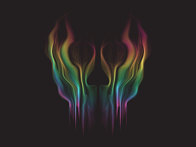 Abstract Skull Illustration - Personal Project