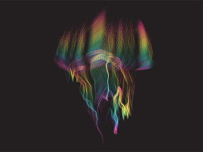 Abstract Jellyfish Illustration - Personal Project