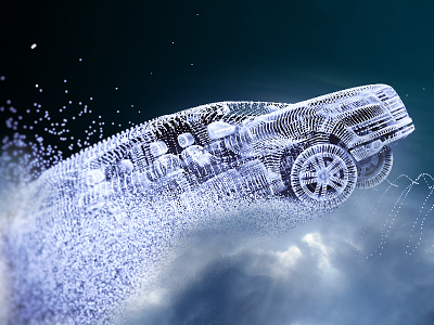 Audi Prt 3d 3ds audi max maya particle rendering vfx