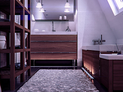 IKEA Bathroom 3d 3ds interior max maya model rendering texture viz