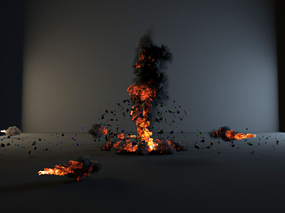 Fire cinema4d fire