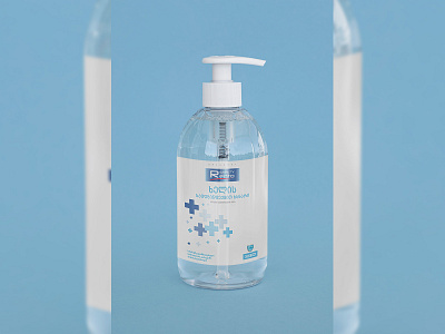 Hand Sanitizer Label Designe adobe adobeillustator covid19 design georgia hand mockup sanitizer