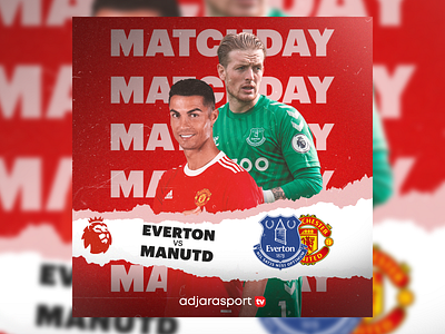 Matchday Premier League adobe adobe photoshop adobephotoshop everton manchester matchday poster premierleagua ronaldo siiii soccer sport time united