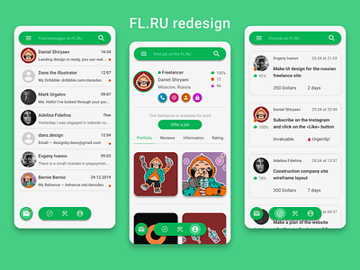 FL.RU redesign project design dribbble figma freelance site typography ui uidesign uiux ux vector website