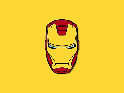 Minimal Iron Man avengers design flat design flat illustration flatdesign illustration illustration art iron man ironman marvel studios minimal minimalistic sticker vector wallpaper yellow