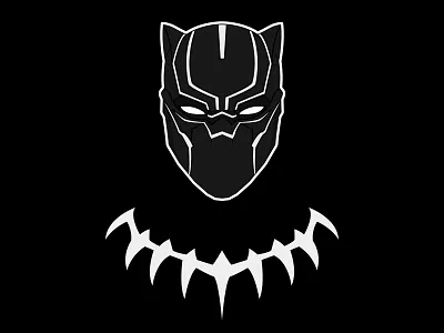 Black Panther Minimal Sticker adobe adobe illustrator avengers black black panther black white blackpanther design flat design flat illustration flatdesign illustration illustration art minimalistic sticker vector