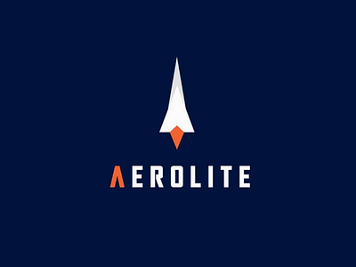 AEROLITE (DailyLogoChallenge Day1) adobe adobe illustrator blue dailylogochallenge design illustrator logo minimal modern orange vector