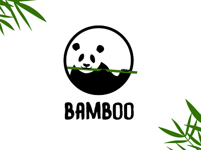 BAMBOO (Day 3) adobe illustrator conservation dailylogochallenge design flat illustration illustration illustration art logo minimalistic panda panda bear panda logo pandas sticker vector