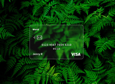 Credit card creditcard design glassmorphism green ui ux
