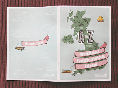 NSPCC Fundraising Guide charity fundraising graphic design hand drawn illustration