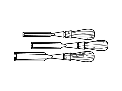 Workshop Illustration - Chisels