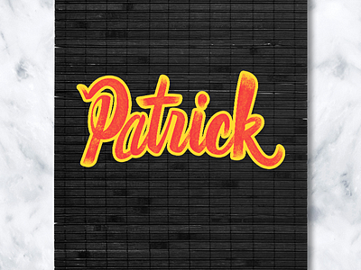 Patrick font script typography