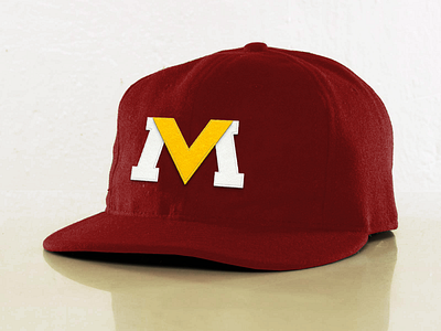 V is for Vancouver Mounties baseball cap felt hat logo mounties sports vancouver