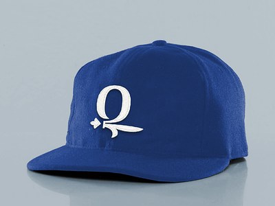 Q is for Quebec City Capitals baseball cap carnaval felt fleur fleur de lis hat logo quebec quebec city sports