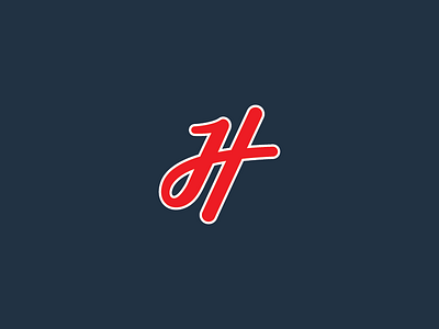 H is for Hamiota Red Sox baseball cap felt hat logo red sox sports