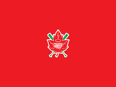 Canada Baseball Sticker