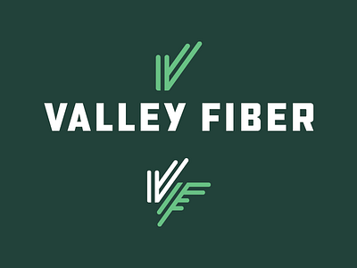 Valley Fiber branding fiber internet logo valley valley fiber