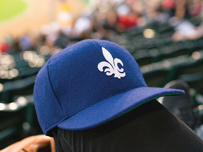 Quebec City Capitals - Baseball Cap baseball baseball cap branding capitals fleur de lis logo monogram quebec city sports