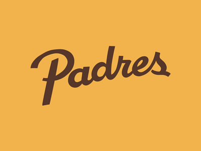 San Diego Padres Script baseball branding design illustration logo mlb sports typography