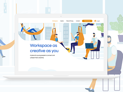 Co-working Space Landing Page | UI/UX