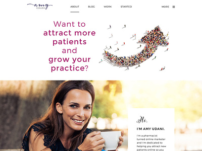 Website Ami Udani branding design web website design