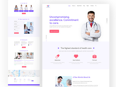 Medical web site Design design medical care medical design medical logo medical web templet medical website medical website design