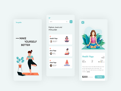 Yougalife app design