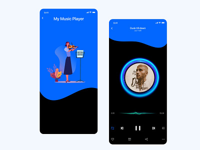 Mobile App Music Player app design design mobile app mobile ui motion music music app music player ui ux