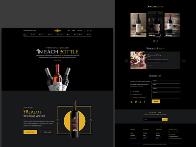 Wine website design