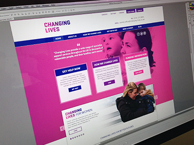 Changing Lives Website design interface responsive ui user ux website