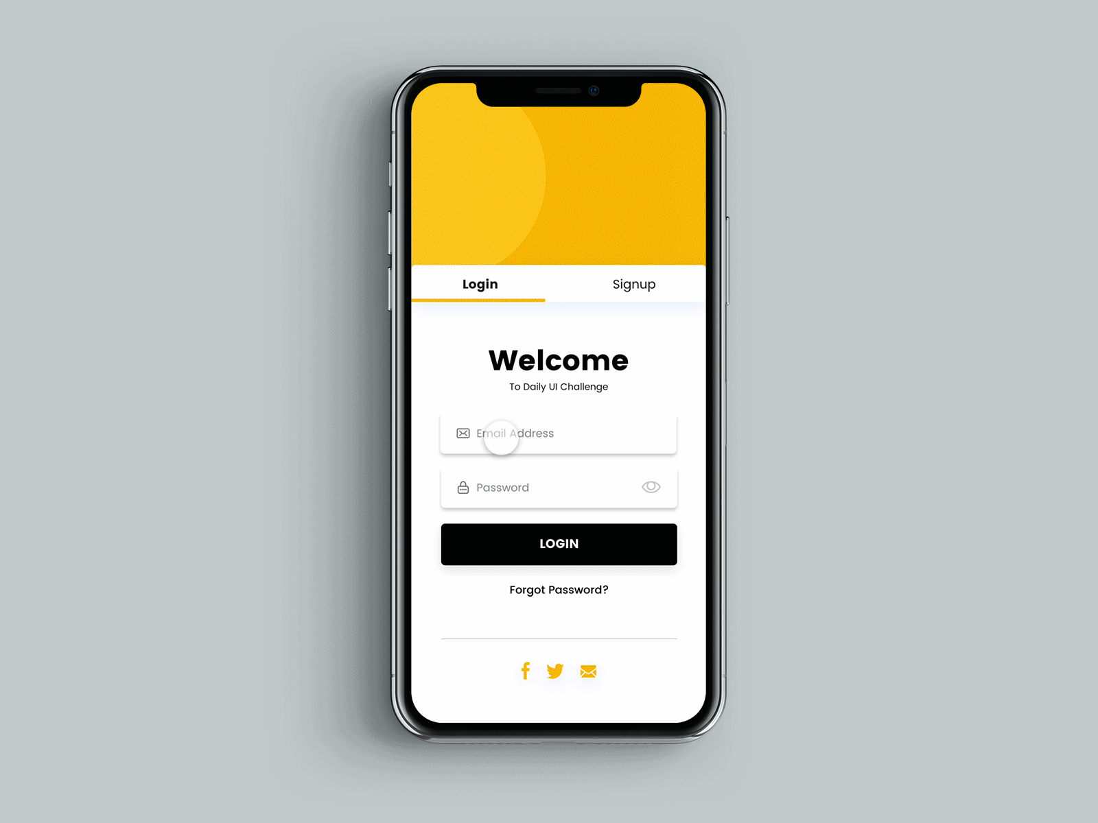 Welcome Screen - Sign In / Sign Up - #DailyUI 001 daily ui dailyui sign in screen sign in ui sign up screen sign up ui signin signup