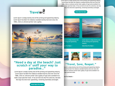 Traveler | Mailchimp Email Template automation email campaign email design email marketing email template mailchimp mailchimp template newsletter newsletter design newsletter template