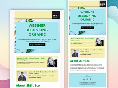 Shift Eco | Webinar | Mailchimp Email Template Design