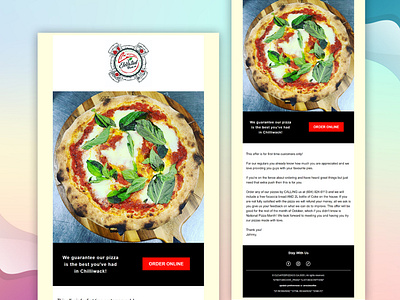 Elevevated Pizza Co. | Mailchimp Email Template Design email campaign email design email marketing email template mailchimp mailchimp automation mailchimp template newsletter newsletter design newsletter template