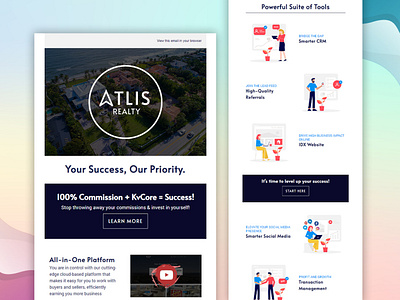 Atlis Reality | Mailchimp Email Template Design