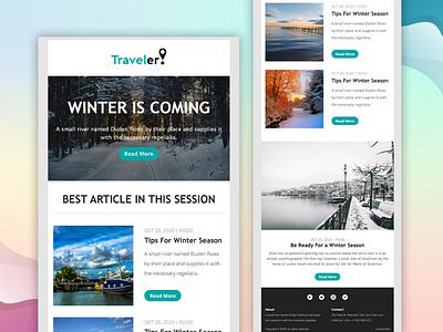 Traveler | Mailchimp Email Template Design