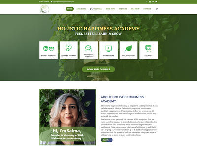 Holistic Happiness Website devsmoni devsmonibd dividesign diviexpert elementor elementor pro psd template psdtowordpress skmoni wordpress