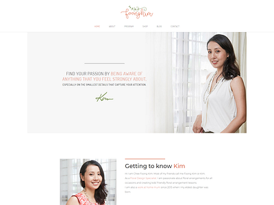 Kim personal Website design