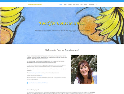Foodforconsciousness Website design eCommerce devsmoni devsmonibd dividesign diviexpert elementor elementor pro psd template psdtowordpress skmoni wordpress
