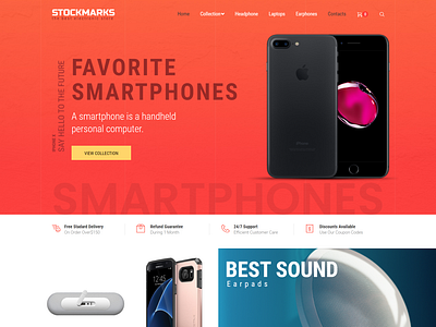 Stock eCommerce Site Design design devsmoni devsmonibd dividesign diviexpert elementor pro illustration psdtowordpress skmoni