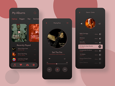 Music Player UI Design by Manski Design on Dribbble