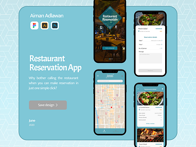 Restaurant Reservation App aiman adlawan design app design app designers mobile design reservation concepts ui ux