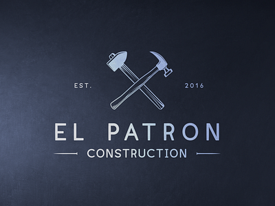 El Patron Construction Logo art design graphic design logo logo design vector art
