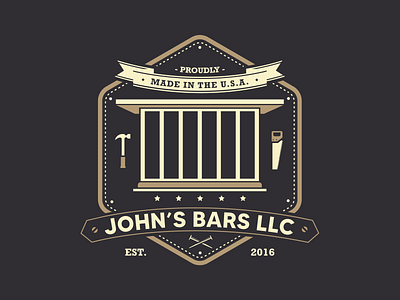 John's Bars LLC Logo Design identity design logo logo design vector art