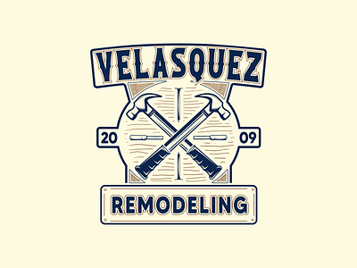 Logo Design for Velasquez Remodeling branding logo logo design vector art